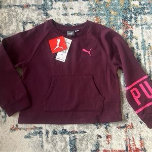 NWT Girls Puma Pullover Sweater
